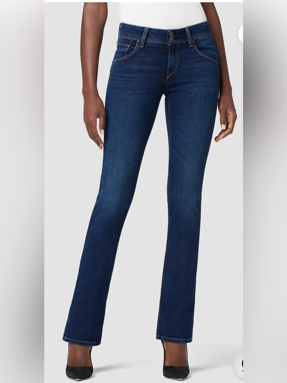 Hudson Jeans Women's Mid-Rise Indigo Bootcut Stretch Size-28 Timeless Denim